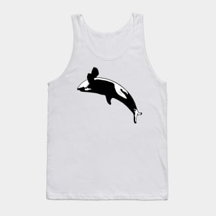 Orca graphic killer whale jumping Tank Top